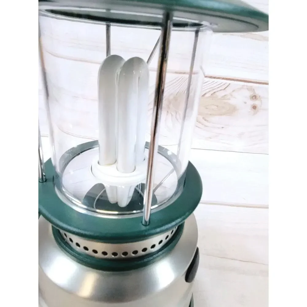 GE SteelBeam Fluorescent Camping Light Lantern 17000 Excellent